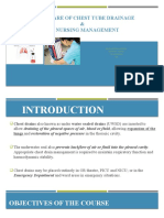 Care of Chest Tube Drainage & Nursing Manangement SH