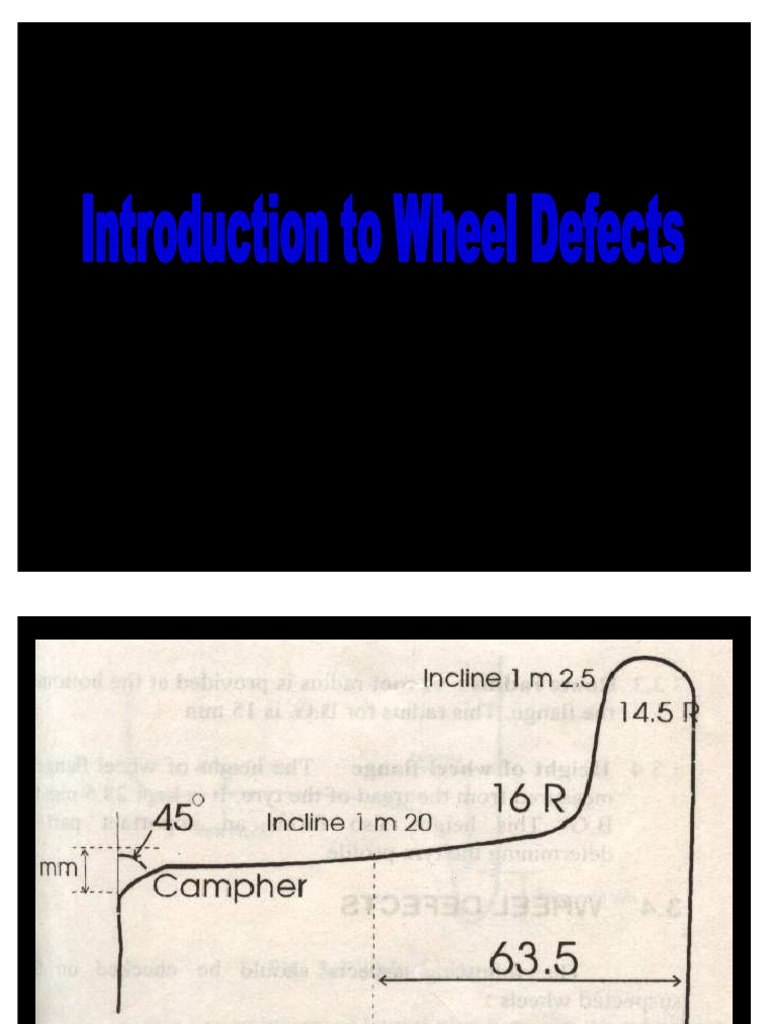 Railway Wheel Defects Overview | PDF | Sustainable Transport | Tire