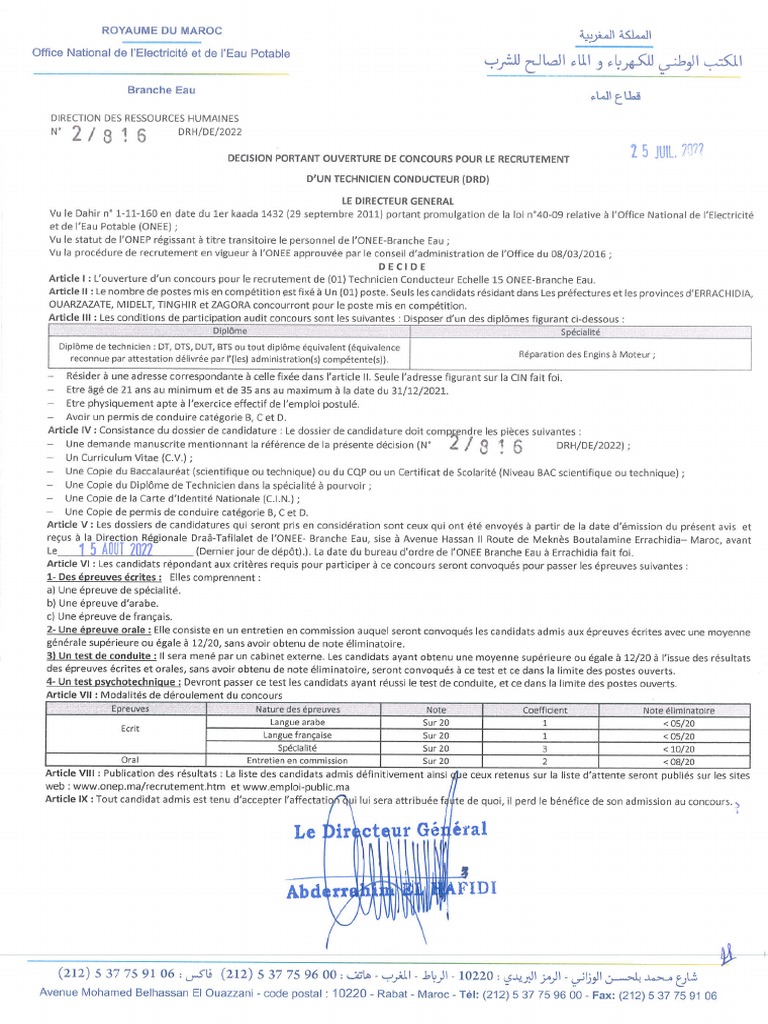 DRD T Conducteur | PDF