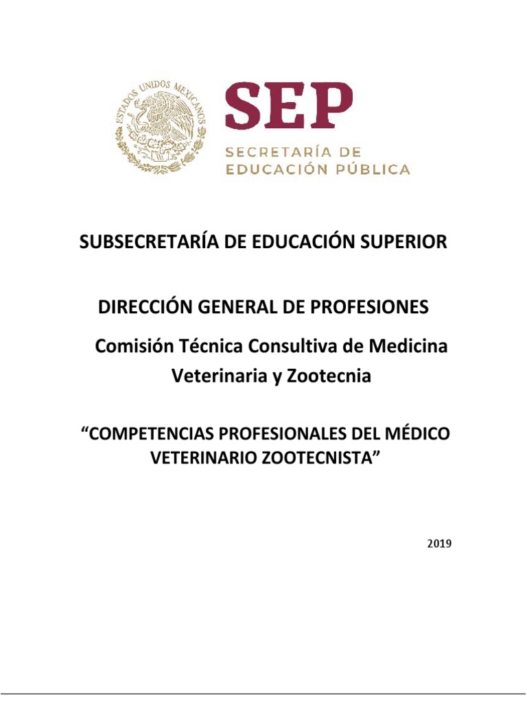 Competencias del Médico Veterinario Zootecnista | PDF | Medicina ...