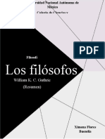 Los Filósofos Griegos. Ximena Flores Buendía