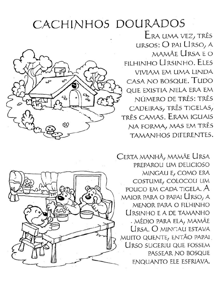 Livro Cachinhos Dourados Pdf