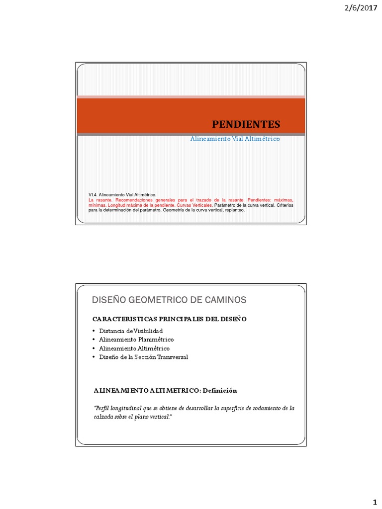Diseño de Rasante Vial y Pendientes | PDF | Eje | Camión