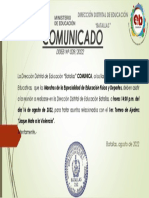 Comunicado Ddeb. Nro 0028.2022