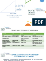 Aniversario Santo Tomás 2022 Jornada Diurna y Vespertina