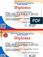 Diploma - Agradecimiento DP 2020