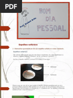 Óptica Geom. Espelhos Esféricos