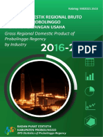Produk Domestik Regional Bruto Kabupaten Probolinggo Menurut Lapangan Usaha Tahun 2016-2020