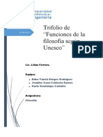 Trifolio de Las Funciones de La Filosofia Según UNESCO