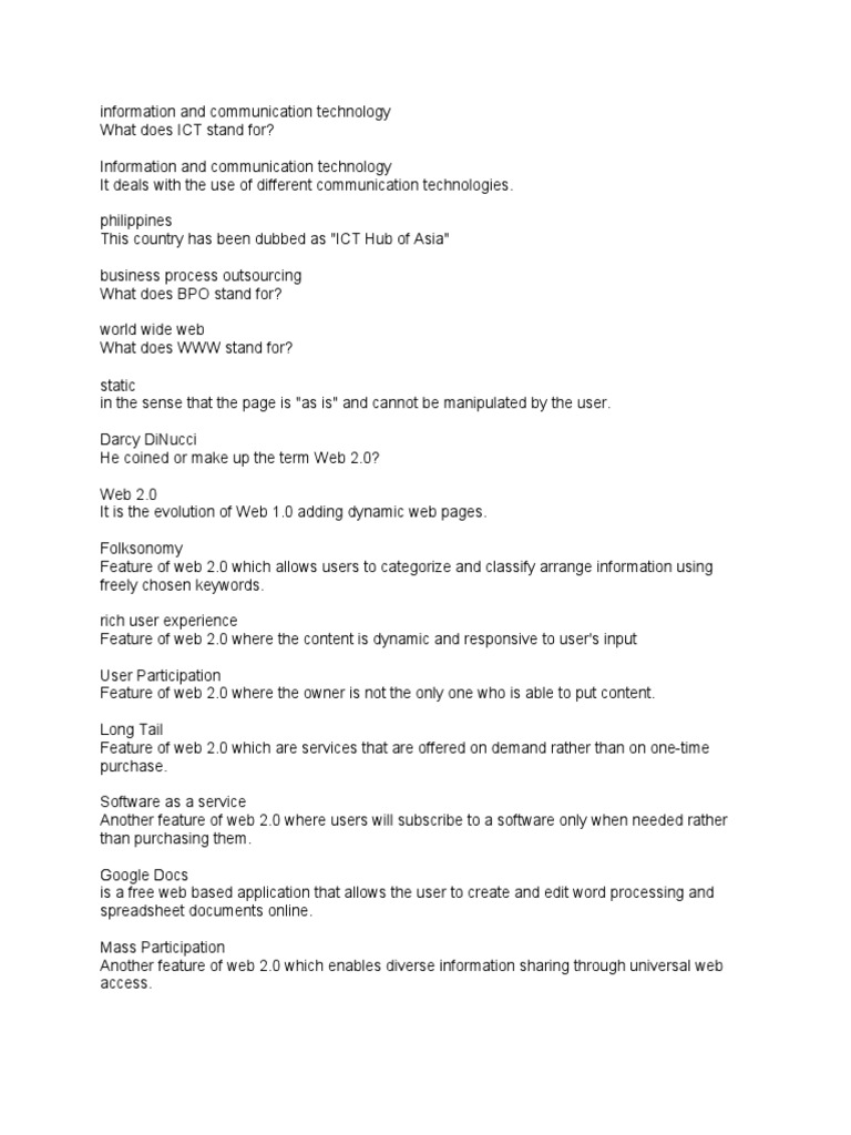 Information and Communication Technology | PDF | World Wide Web