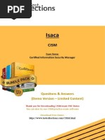 Isaca: Questions & Answers (Demo Version - Limited Content)