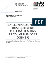 175 Npe 1 Olimpada Mirim Brasileira de Matemtica Das Escolas Pblicas Obmep