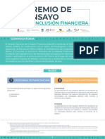 Bases Primer Premio de Ensayo Inclusion Financiera PEIF 2021