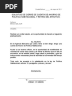 Carta Retiro de Cts Modelo
