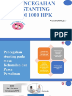 Pencegahan Stanting Pada 1000 HPK