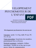 Developpement Psychomoteur de L Enfant