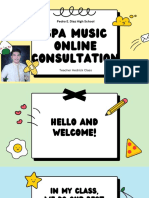 Spa mUSIC Online Consultation: Pedro E. Diaz High School