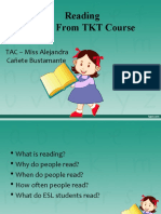 Reading Taken From TKT Course: TAC - Miss Alejandra Cañete Bustamante