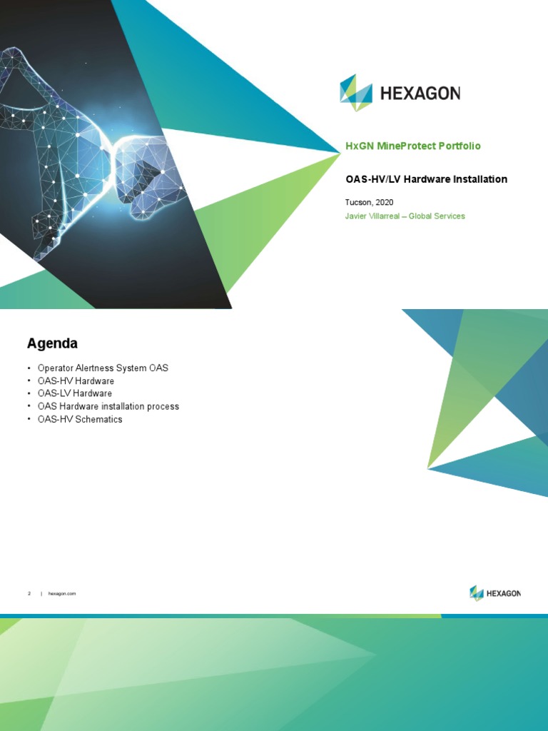 HXGN MineProtect OASHV LV Hardware Installation Training TL1 PDF