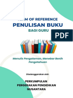 TOR Penulisan Buku 2022