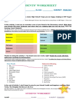 STUDENTS' WORKSHEET 1-Biodata