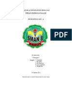 Laporan Penelitian Biologi: Peran Enzim Katalase