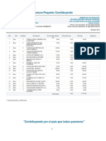 Factura Pequeño Contribuyente: "Contribuyendo Por El País Que Todos Queremos"