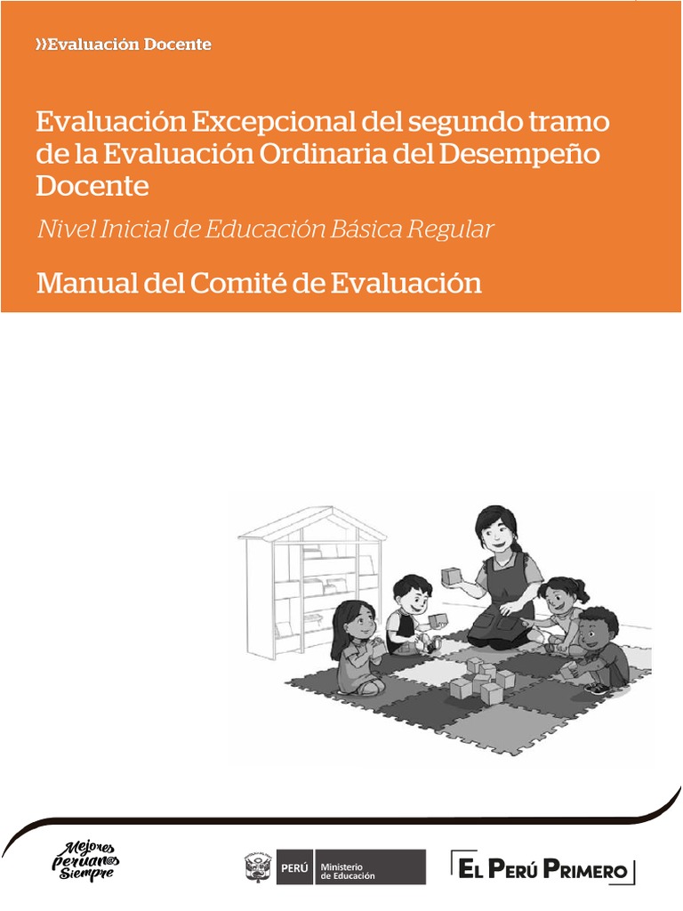 Manual de Evaluación Docente Inicial | PDF | Evaluación | Salón de clases