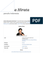 Andrea Hirata - Wikipedia Bahasa Indonesia, Ensiklopedia Bebas
