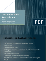 Humanities and Art Appreciation Report