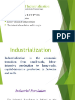 Growth of Industrialization