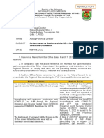 Actions Taken Re Guidance of The RD Re Briefing For The Command Conference