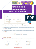 Ejercicios de Criptogramas de Multiplicación