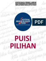 Puisi Pilihan Festival Musikalisasi Sastra KBPL 2022