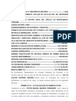 Escritura Pública #316 Act Nomenclatura Compraventa e Hipoteca Declaración Construcción Bancolombia