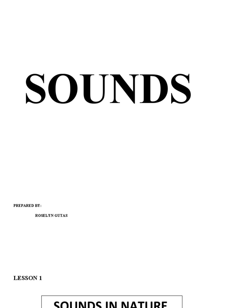 Grade 3 Sound and Music Activities | PDF | Sound | Performing Arts
