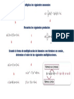 Ejercicios Repaso para Evaluación Algebra 8vo