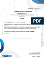 Certificado de Detalle de Descuentos Fiduprevisora S.A. Fondo Nacional de Prestaciones Sociales Del Magisterio