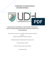 Análisis de Los Procesos de Licitación Pública Del Sector de La Construcción en El Perú