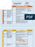 Plan de trabajo semanal de quinto grado