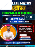 Maths Formula Book by Aditya Ranjan