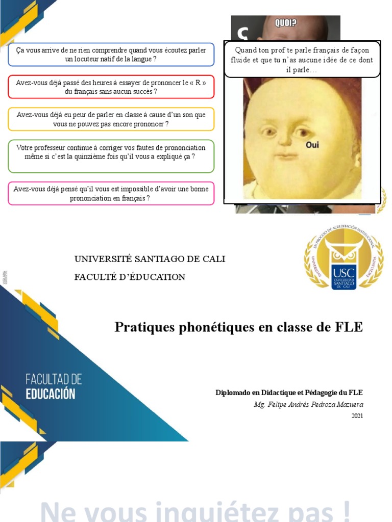 Pratiques phonétiques en classe de FLE | PDF | Phonologie | Voyelle