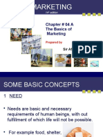 Marketing: Chapter # 04 A The Basics of Marketing