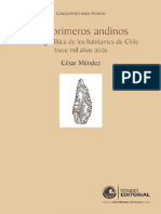 Los Primeros Andinos Tecnología Lítica de Los Habitantes Del Centro de Chile Trece Mil Años Atrás