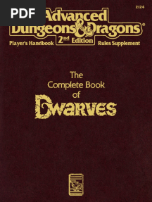 PHBR6 - The Complete Book of Dwarves