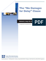 Long Intl The No Damages For Delay Clause