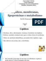 Lipídeos, membranas e lipoproteínas - - A6