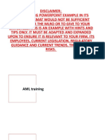 AML Training Factsheet PowerPoint Example 0621