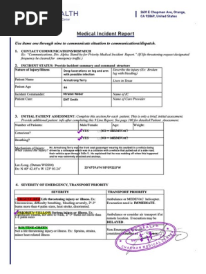 Medical Report