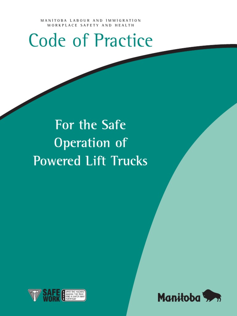 Code of Practice For The Safe Operation of Powered Lift Trucks PDF
